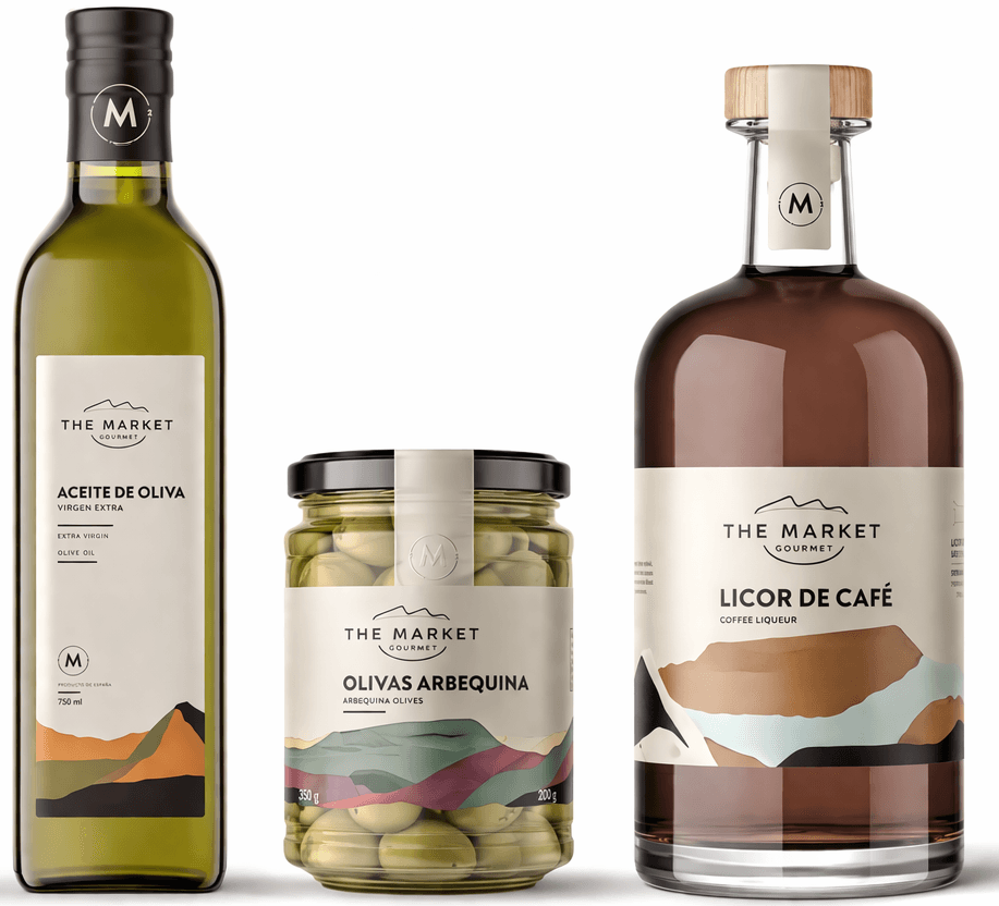 The Market custom printed food and beverage bottles and jars